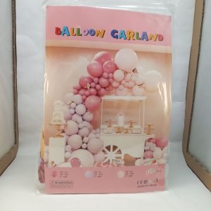 BALLON SET arche MAUVE et ROSE 123pcs  P21 11.22 +DKAB08*