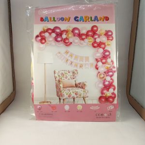 BALLON SET arche HB ROSE ROUGE 81pcs  P21 11.22 *