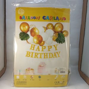 BALLON SET arche HB JAUNE 41pcs  P21 11.22 *