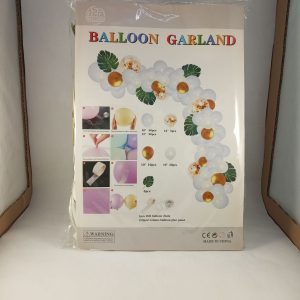 BALLON SET arche BLANC PAILLETTE 112pcs  P21 11.22 *