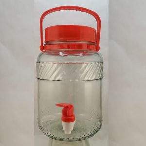 BOCAL VIN EN VERRE avec robinet 3L 12pcs/ctn 1-3 PLION2 06.26
