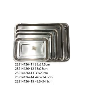 PLATEAU INOX RECT 44.5*34.5cm 120pcs/ctn 1-3 06.26 PLION1