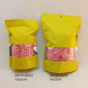 SACHET JAUNE 15*22cm 100pcs/36bag/ctn 1-5 06.26 PLION1