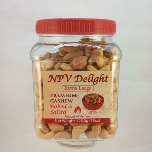 NOIX CAJOU GRILLE WP240-WP320 18/425g NVP DELIGHT baked cashew*R8.26*