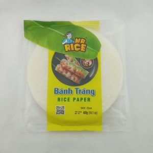 GALETTE DE RIZ POUR ROULEAUX DE PRINTEMPS 22cm 40/400g MR RICE *R7.26