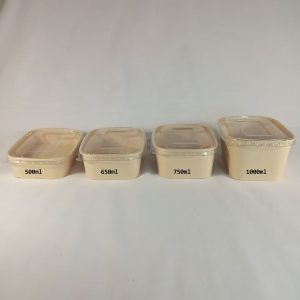 BARQ BAMBOU RECTANGLE 650ml 6/50pcs 08.26