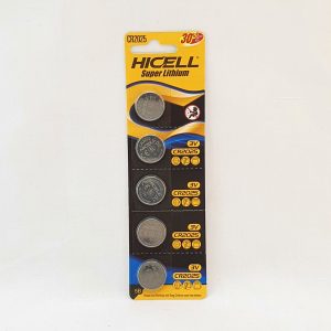 PILE ALKALINE CR2025 HICELL 3V 1pcs - 400pack/5pcs/ctn P34 09.25