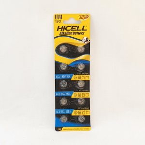 PILE ALKALINE LR41 HICELL 3V 2pcs - 500pack/5pcs/ctn P34 09.25