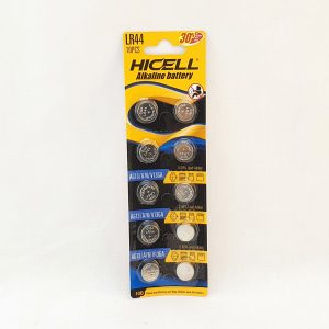 PILE ALKALINE LR44 HICELL 3V 2pcs - 500pack/5pcs/ctn P34 09.25