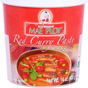 PATE DE CURRY ROUGE 24/12/400g MAEPLOY red curry paste FR 08.26