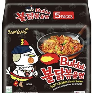 SOUPE SAMYANG BULDAK HOT CHICKEN RAMEN ORIGINAL 8pk/5x140g FR 09.26